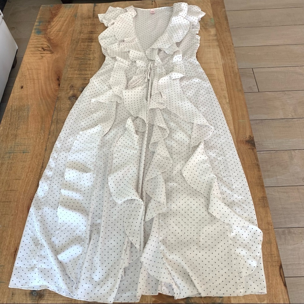 Victoria’s Secret Dream Angels Ruffle Robe Kimono Size Medium - Picture 5 of 11